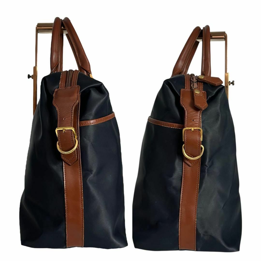 Yves Saint Laurent - 美品 イブサンローラン ボストンバッグ ネイビー