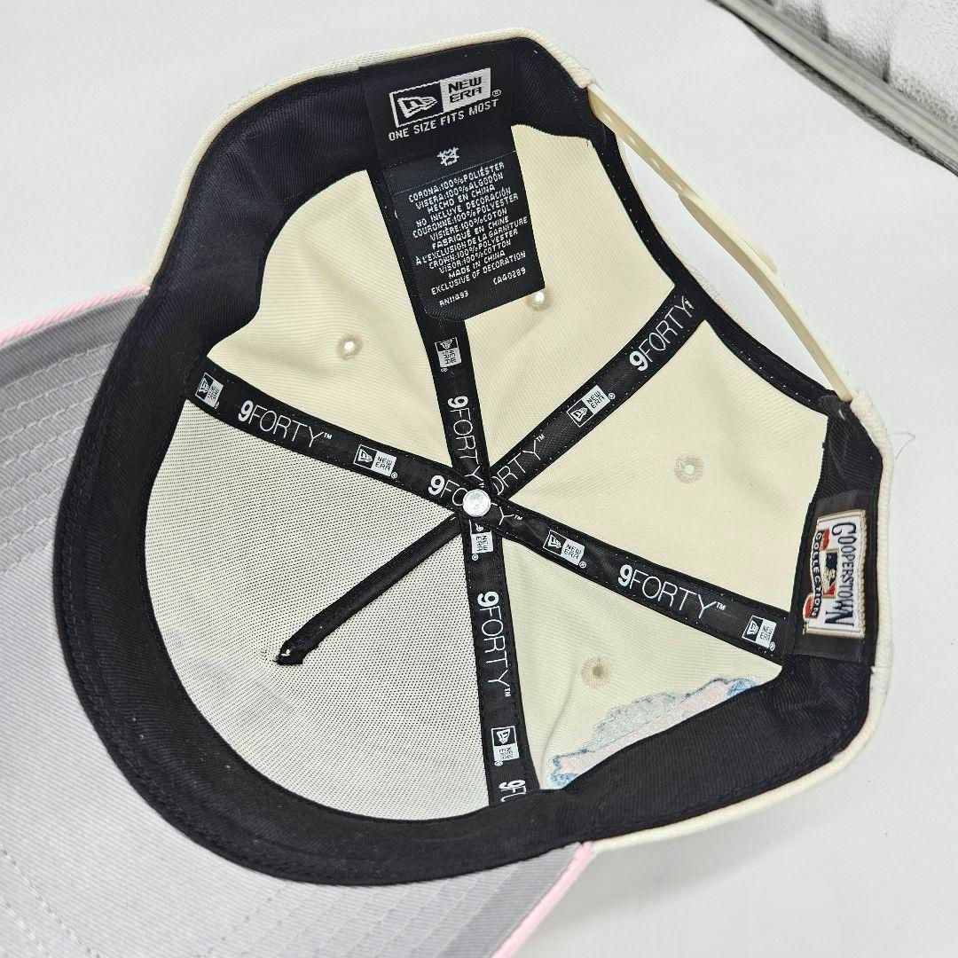 NEW ERA - 白 ピンク ホワイト ドジャース ニューエラ キャップ LA