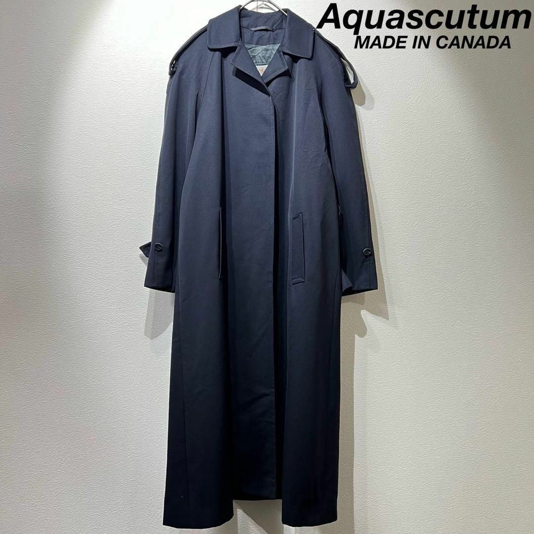 AQUA SCUTUM - 希少 アクアスキュータム 上質 デザイン ステンカラー