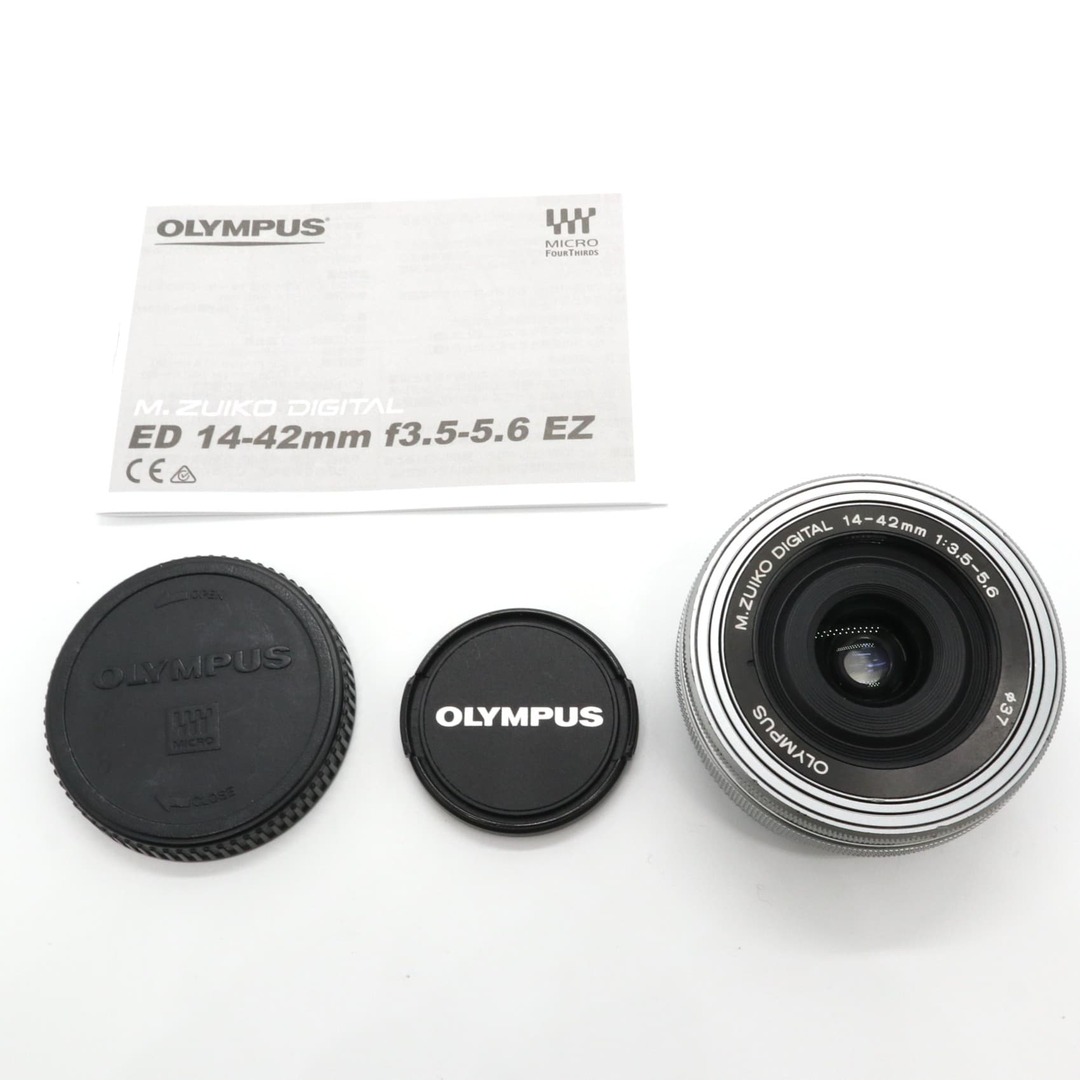 ジャンク OLYMPUS M.ZUIKO DIGITAL ED 14-42mm F3.5-5.6 EZ シルバー