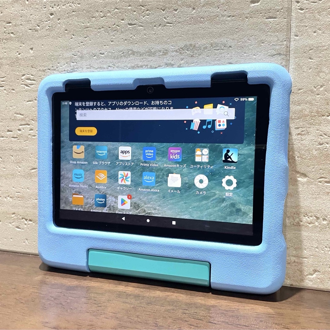 Amazon - Amazon fire HD 8 キッズモデル ブルー 第12世代 中古品の