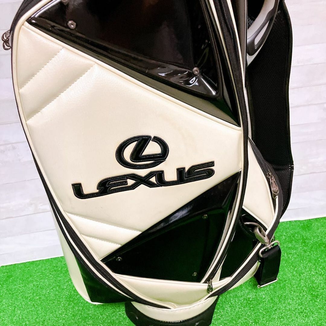 LEXUS - レクサス キャディバッグ ゴルフ バッグ 9.5型 3点式 エナメル