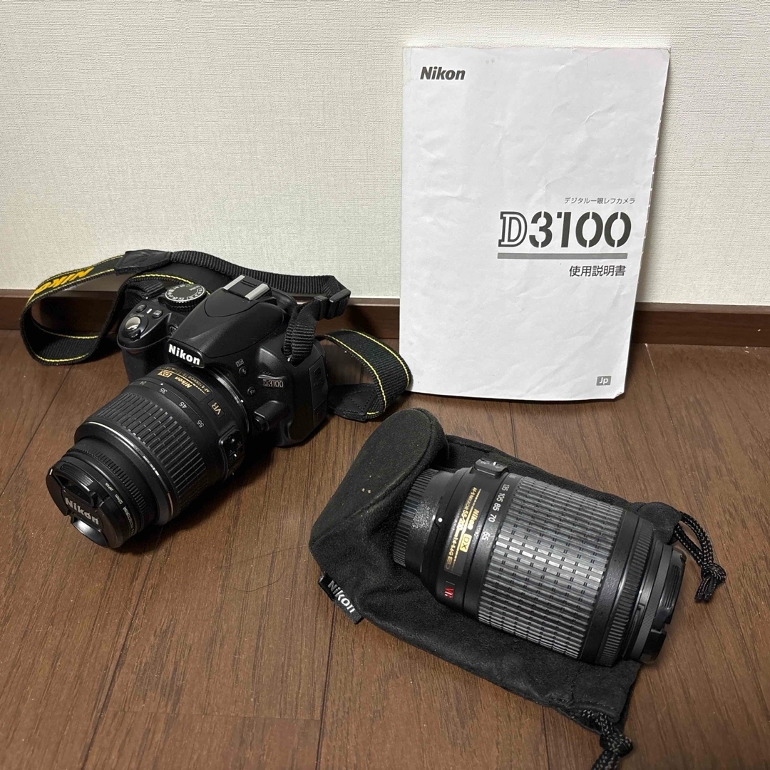 週末sale】Nikon D3100 ダブルズームキット☆VRレンズ2本付☆ ニコン