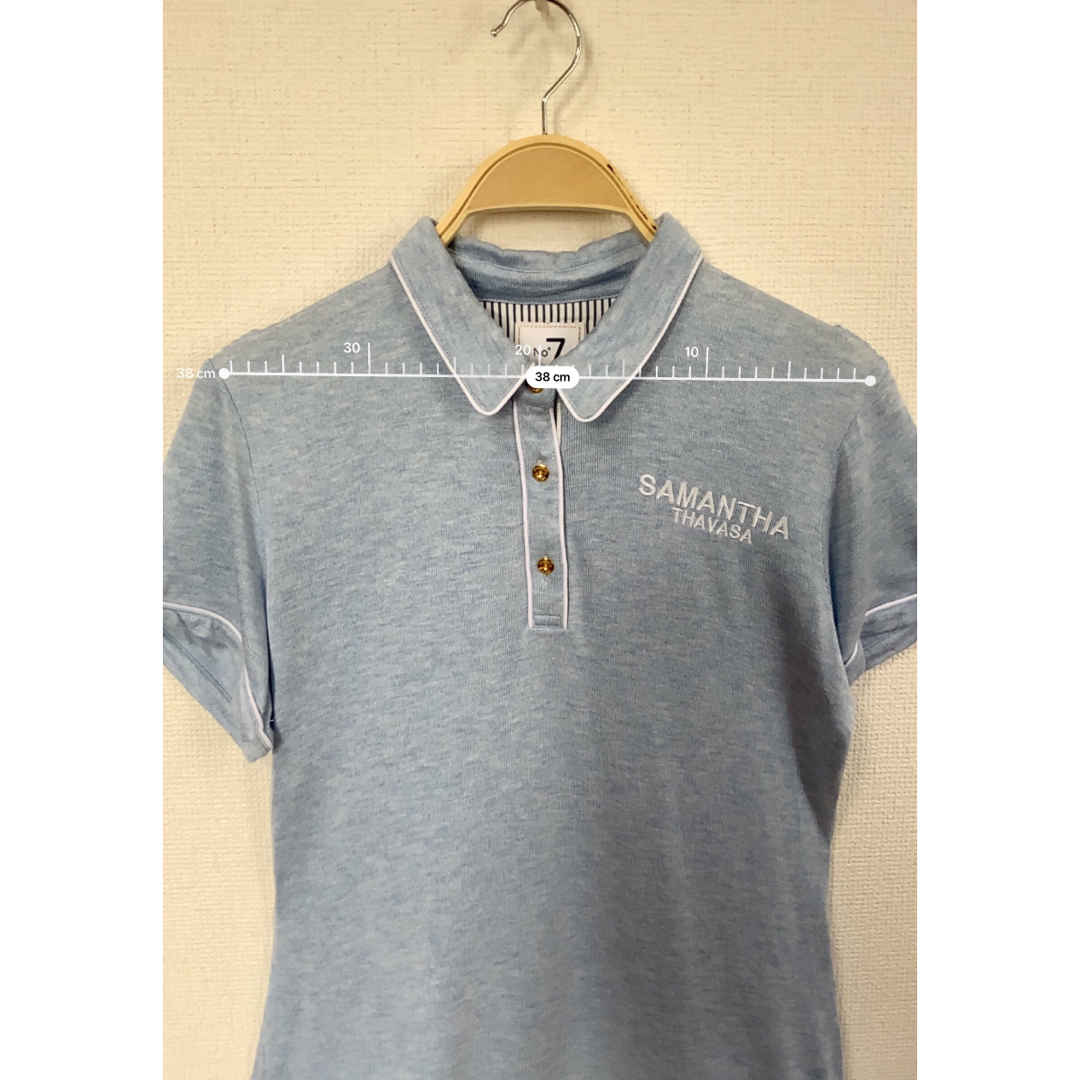 Samantha Thavasa - Samantha Thavasa NO.7 ポロシャツ ブルー 40