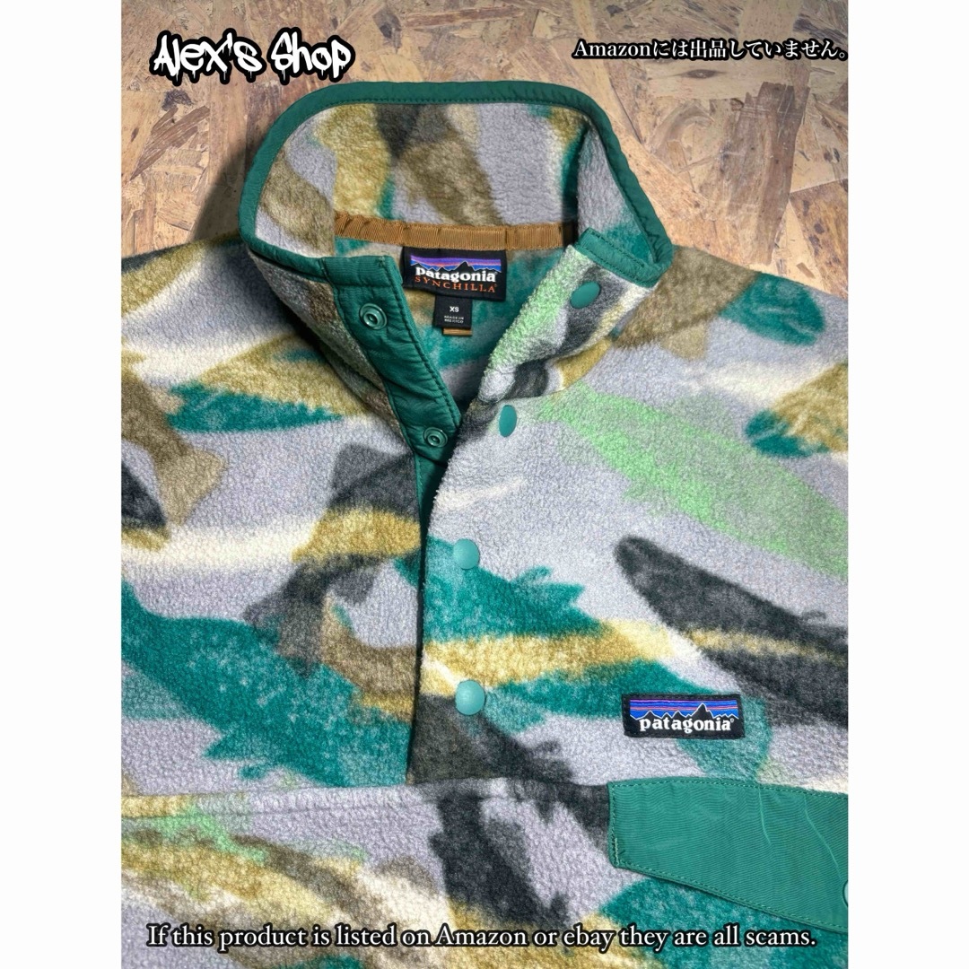 patagonia - シンチラスナップT 魚柄 XSサイズ patagonia トラウトの