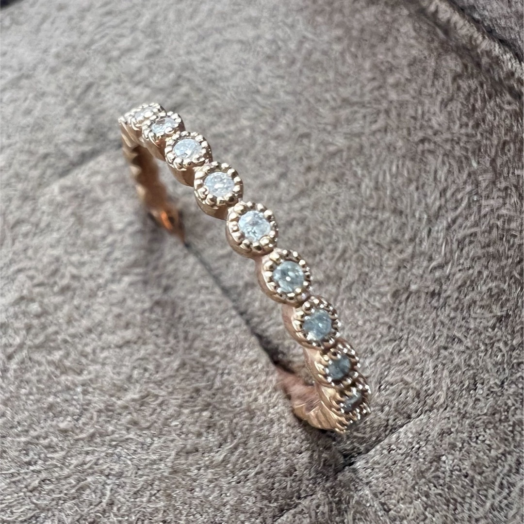 ⭐︎ムギワラ⭐︎）アガット フリルリング（11号） agete アガット