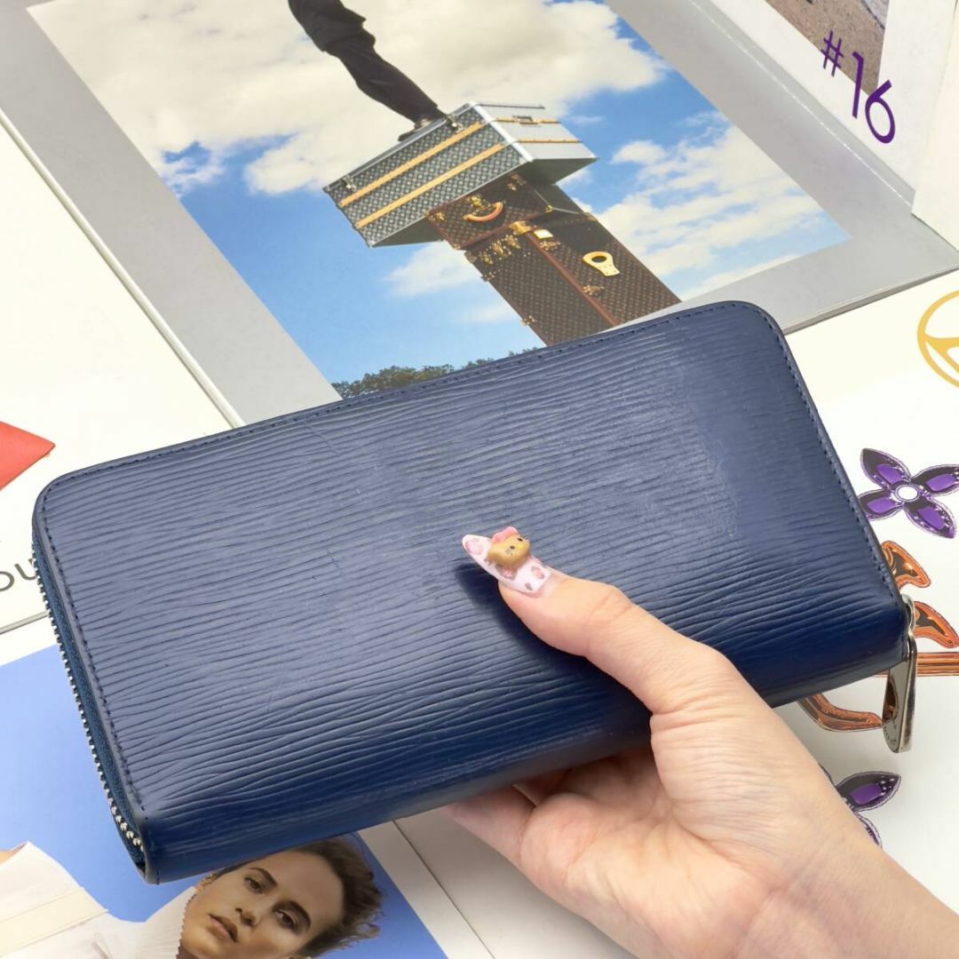 タ*シ様 ルイヴィトン エピ ジッピーウォレット アンディゴブルー 長