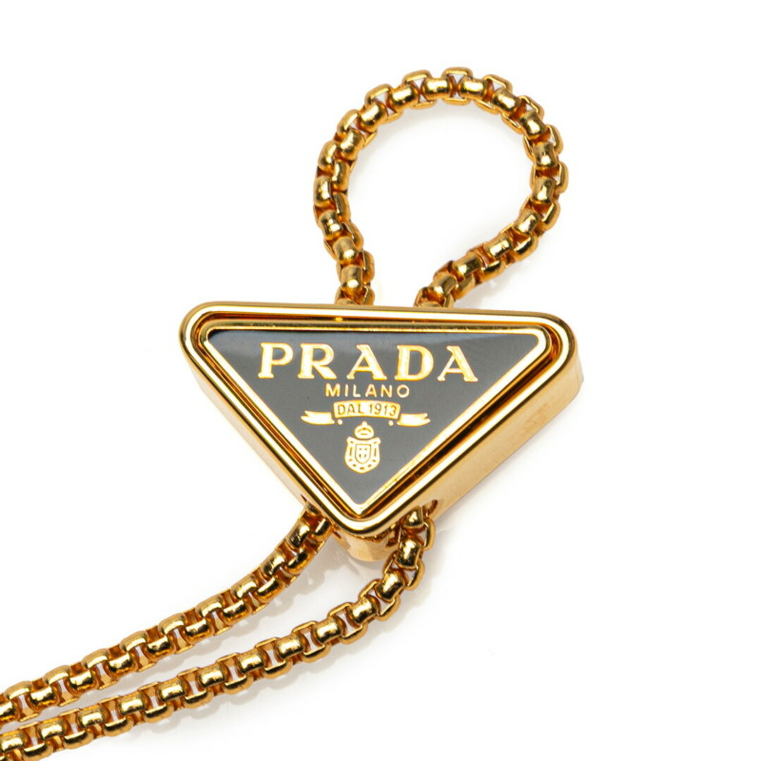 PRADA - プラダ 三角ロゴプレート チェーン ショルダーバッグ