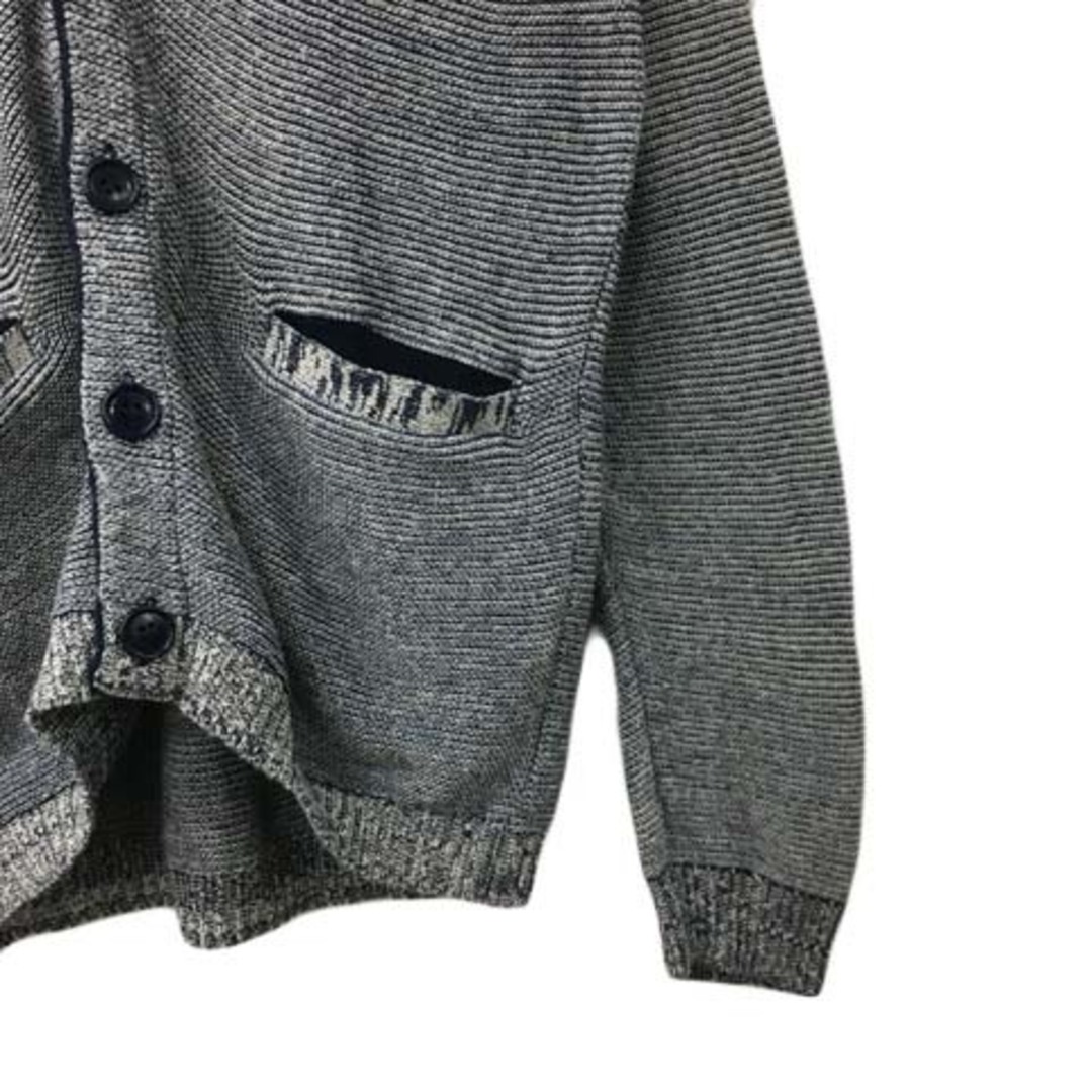 BLUE BLUE - ブルーブルー カーディガン ニット Vネック 長袖 S 紺