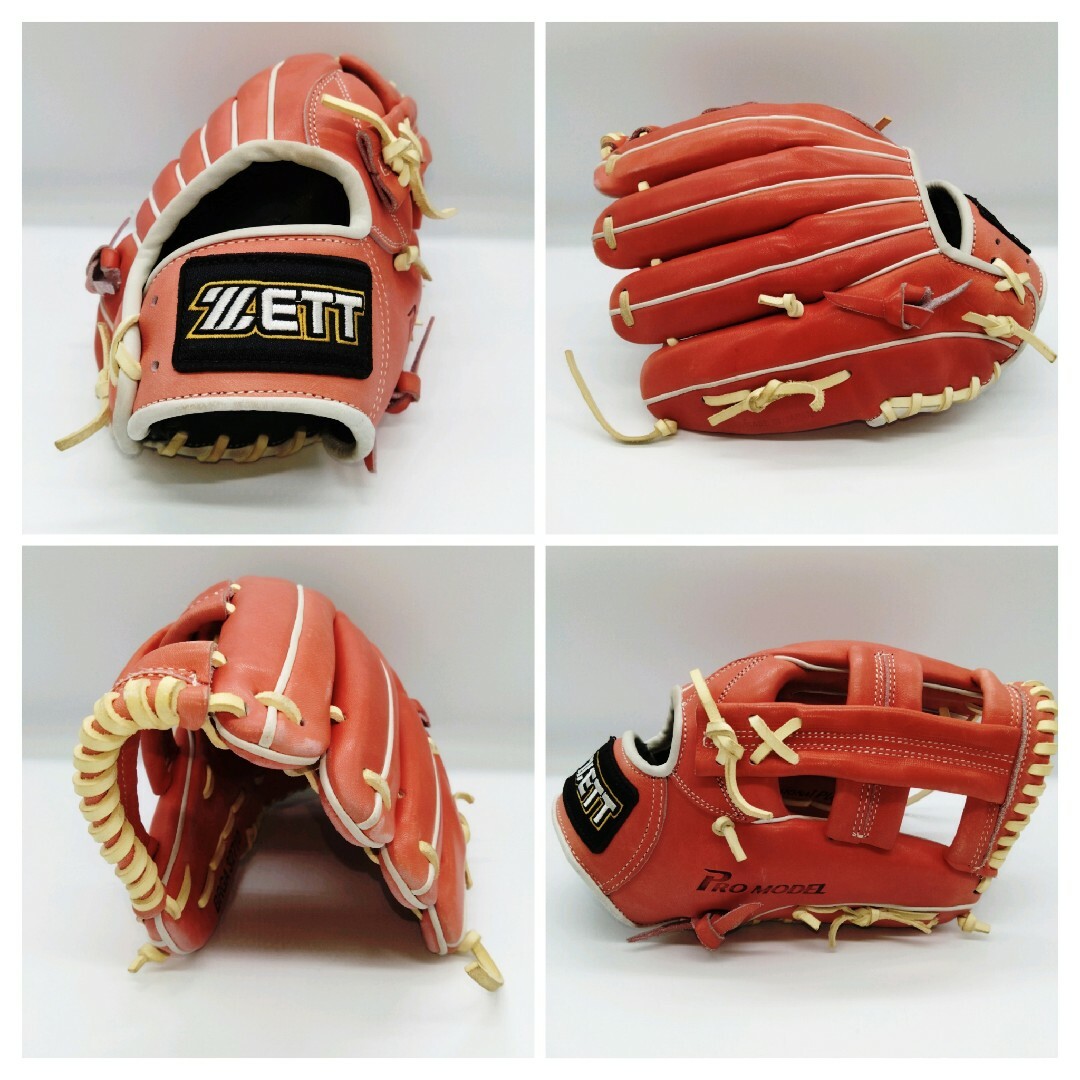 ZETT - 美品 ZETT プロモデル 軟式用グローブ BRGA 32710 木村拓也