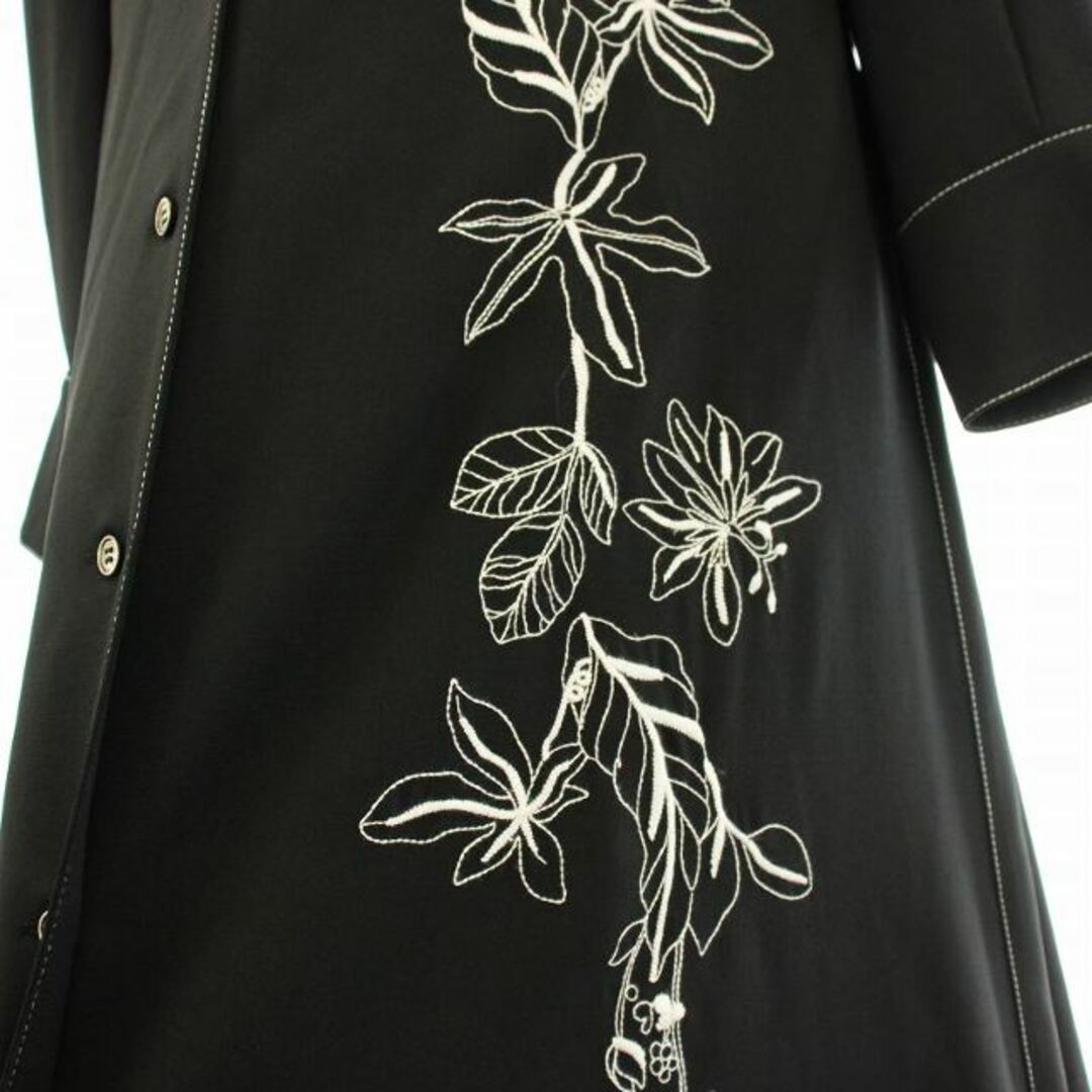 ADORE - 未使用 アドーア ADORE シャツワンピース ロング 花柄 刺繍 38