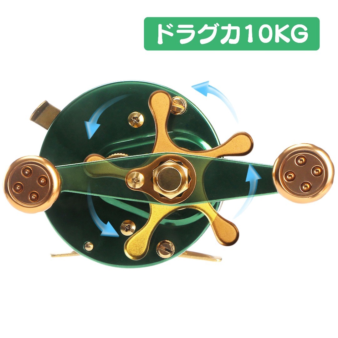 ベイトリール ビッグベイトリール リール 両軸リール 釣りリール 左