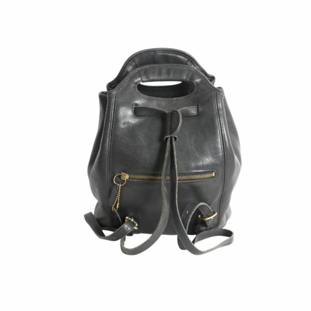 COACH - USA製 オールドコーチ 本革 レザー バッグ レディース 黒