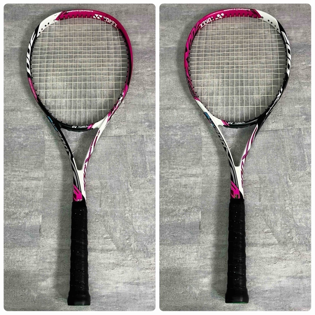 YONEX - ヨネックス ミズノ 軟式 テニスラケット 初心者 2本セット