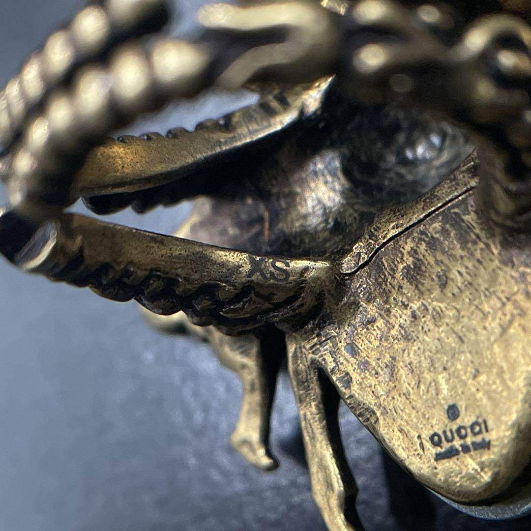 GUCCI - 良品 グッチ リング インターロッキングG 蜂 ビー パール