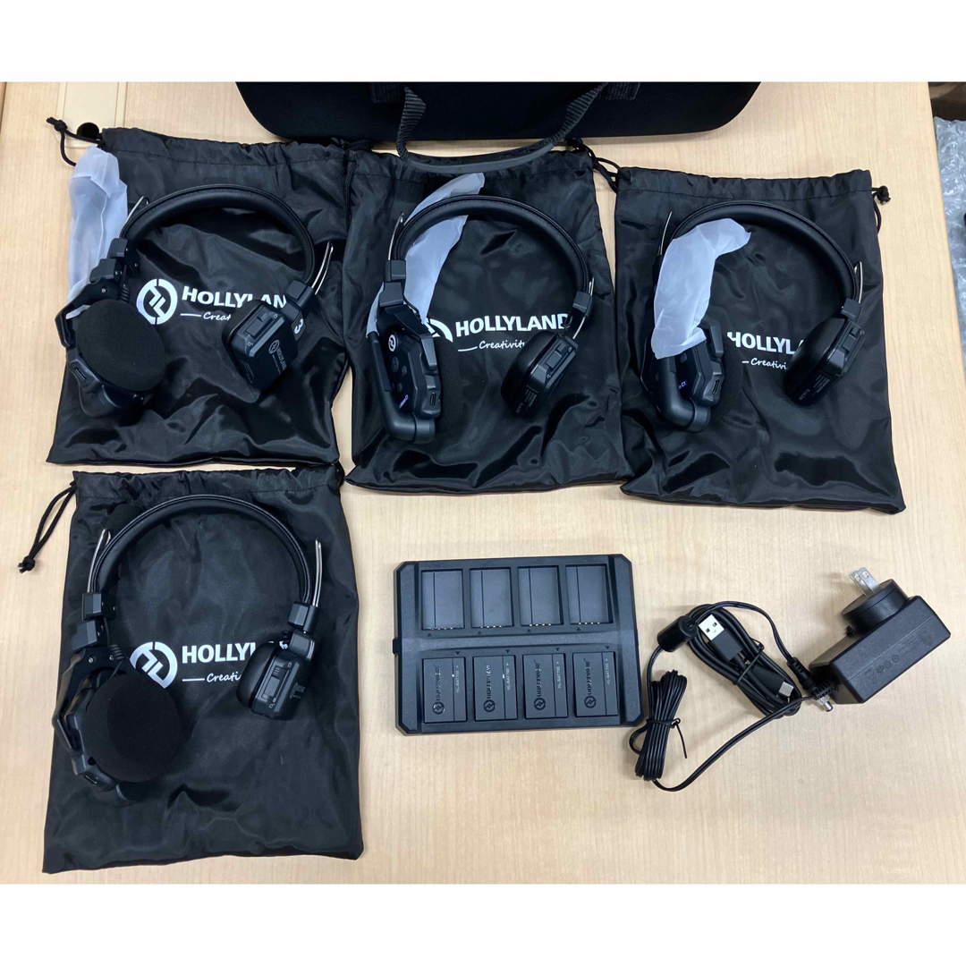 Hollyland C1-4S 同時通話ワイヤレスインターカム (4人用)の通販 by と