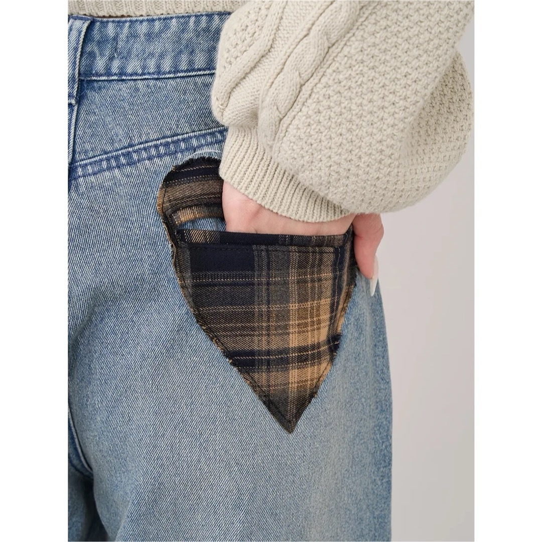 Darich - 新品タグ付き ダーリッチ ランダムハートパッチワークデニム