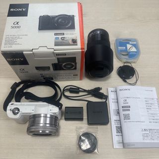 SONY - SONY α5000 ホワイト パワーズームレンズキットの通販 by