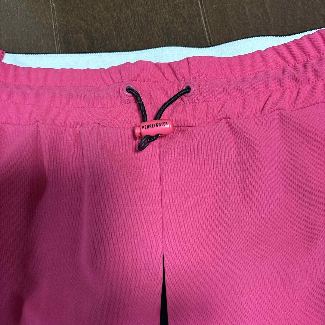PEARLY GATES - パーリーゲイツMFY裏カノコプリーズスカート ピンク