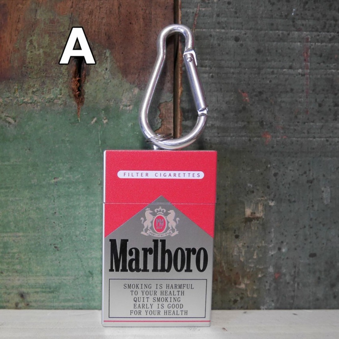 タバコ 箱型 携帯灰皿 キーホルダー Marlboro 灰皿 マルボロの通販 by
