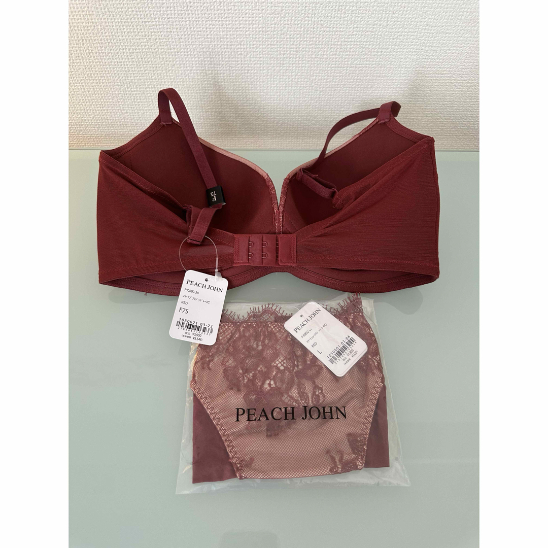 PEACH JOHN - ピーチジョン スマートブラF75 & ショーツ Lサイズセット