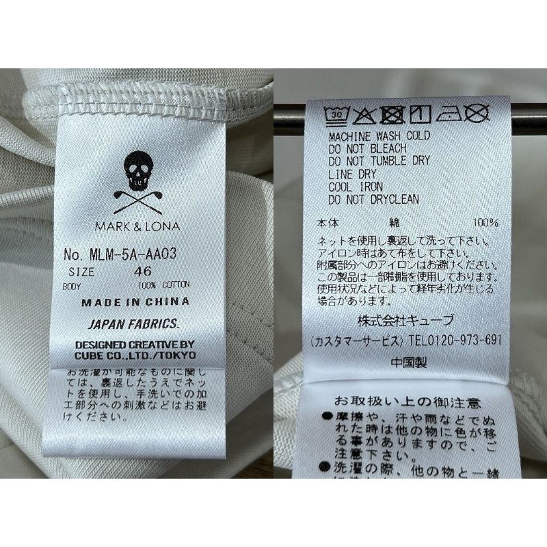 MARK&LONA - 未使用 25SS マーク＆ロナ ゴルフ ブランク スカル ロゴ T