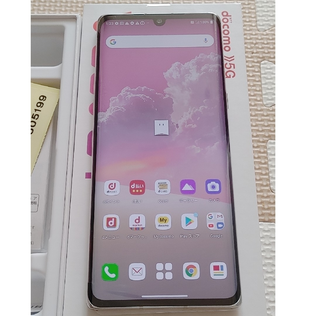 LG Electronics - 未使用 SIMフリー docomo LG VELVET L-52A ホワイト