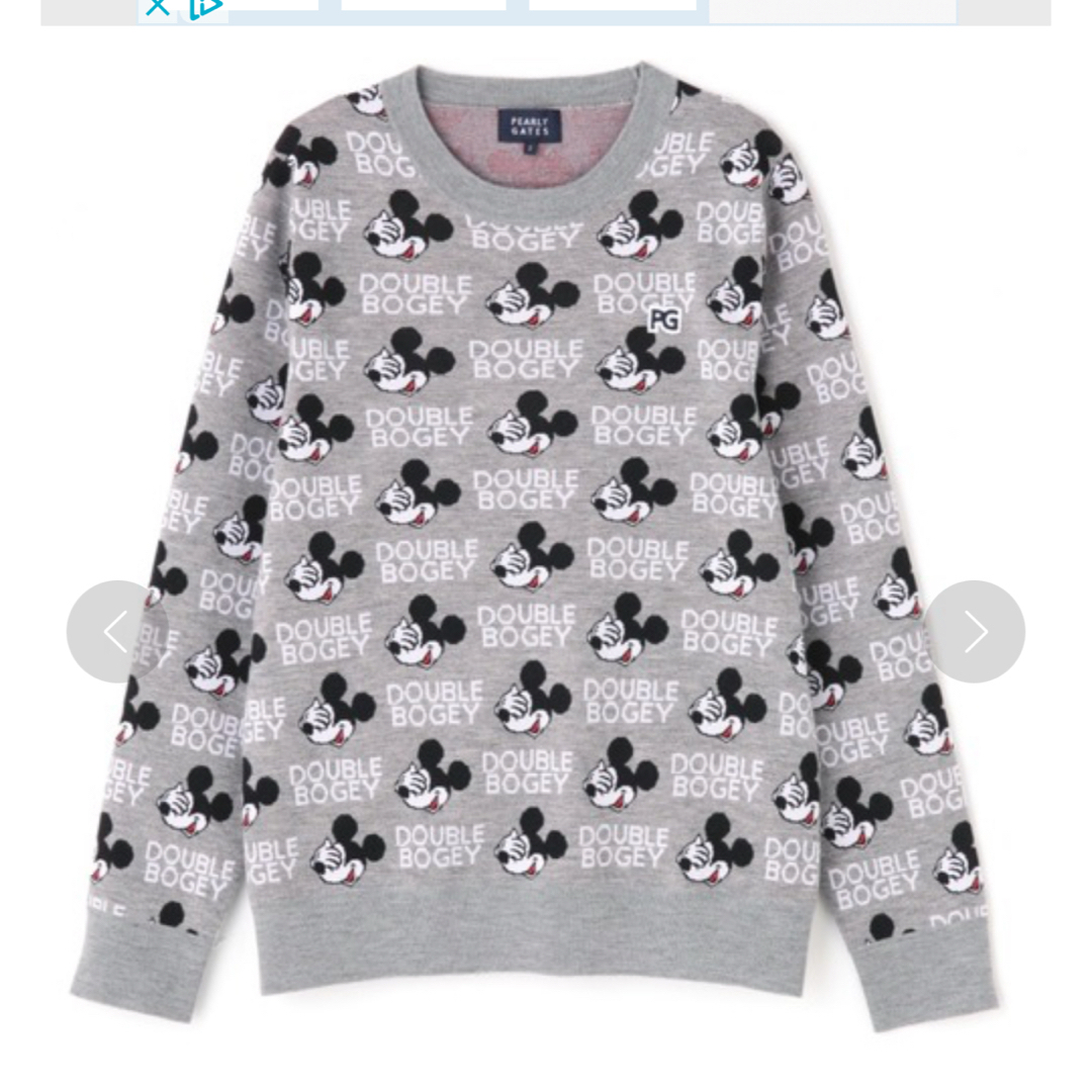 PEARLY GATES - 【パーリーゲイツ】ミッキーDOUBLE BOGEY クルーネック