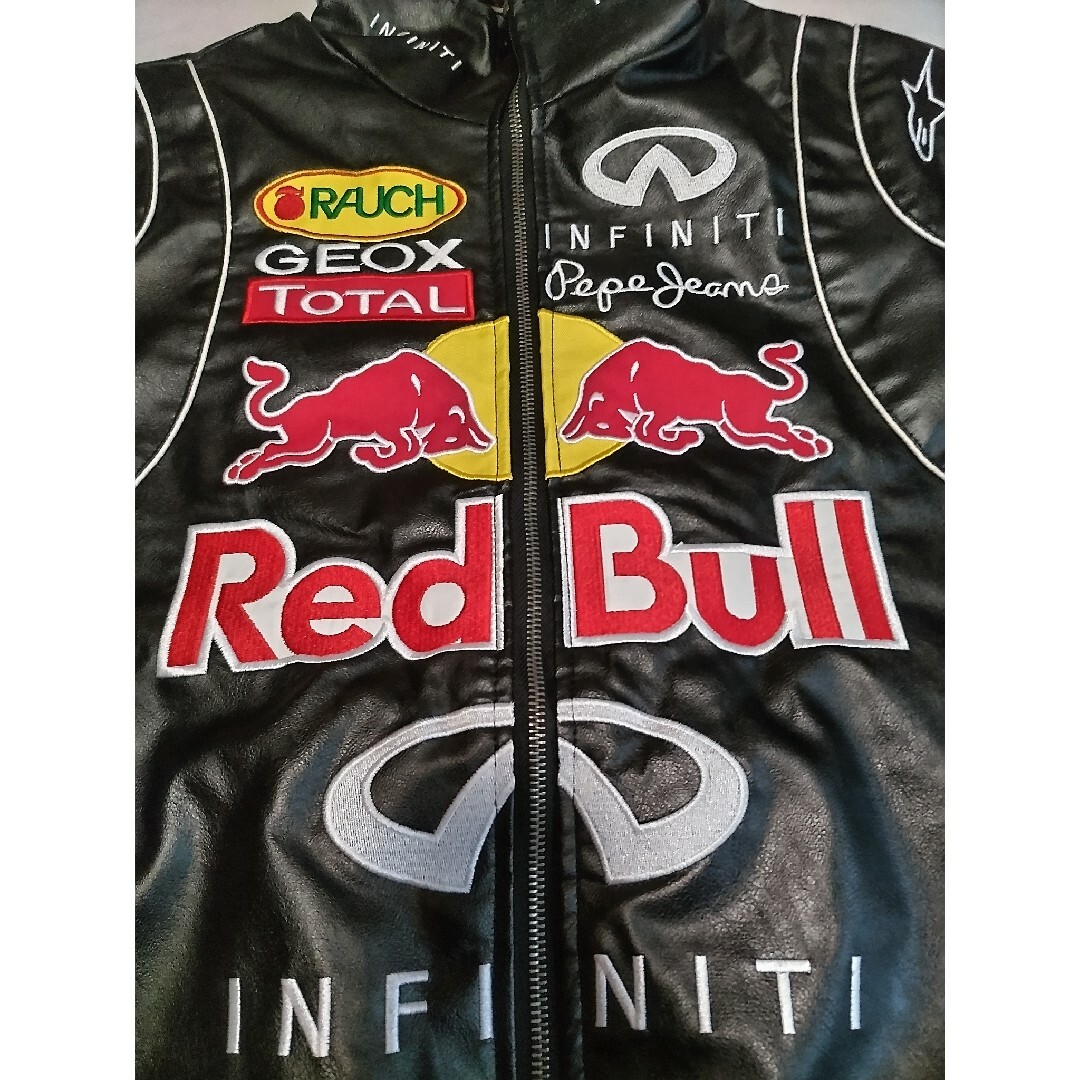 REDBULL 刺繍ロゴ入りデザインPU ジャンパー 新品未使用品 XLサイズ