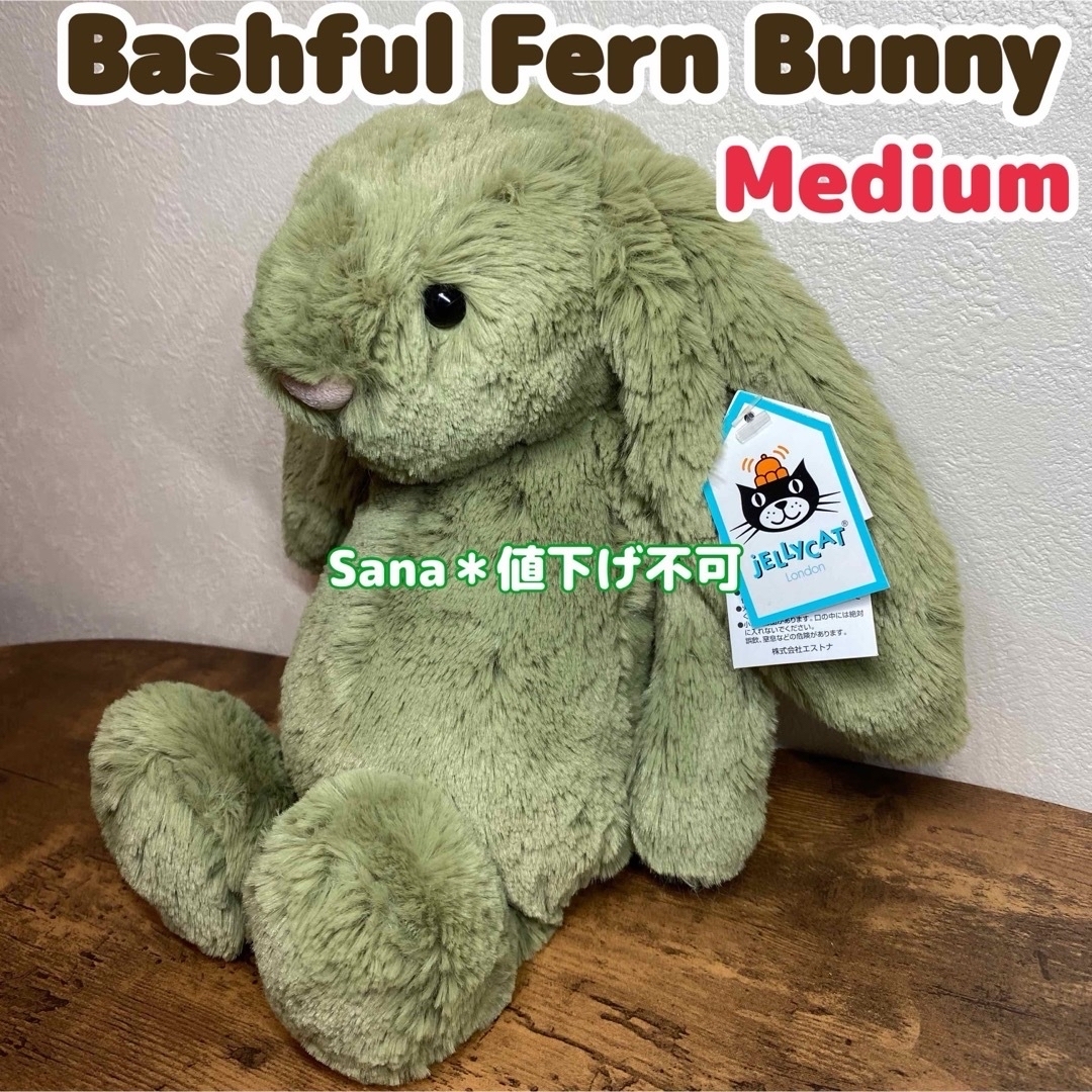 JELLY CAT - 廃盤 新品 ジェリーキャット Bashful Fern Bunny Mediumの