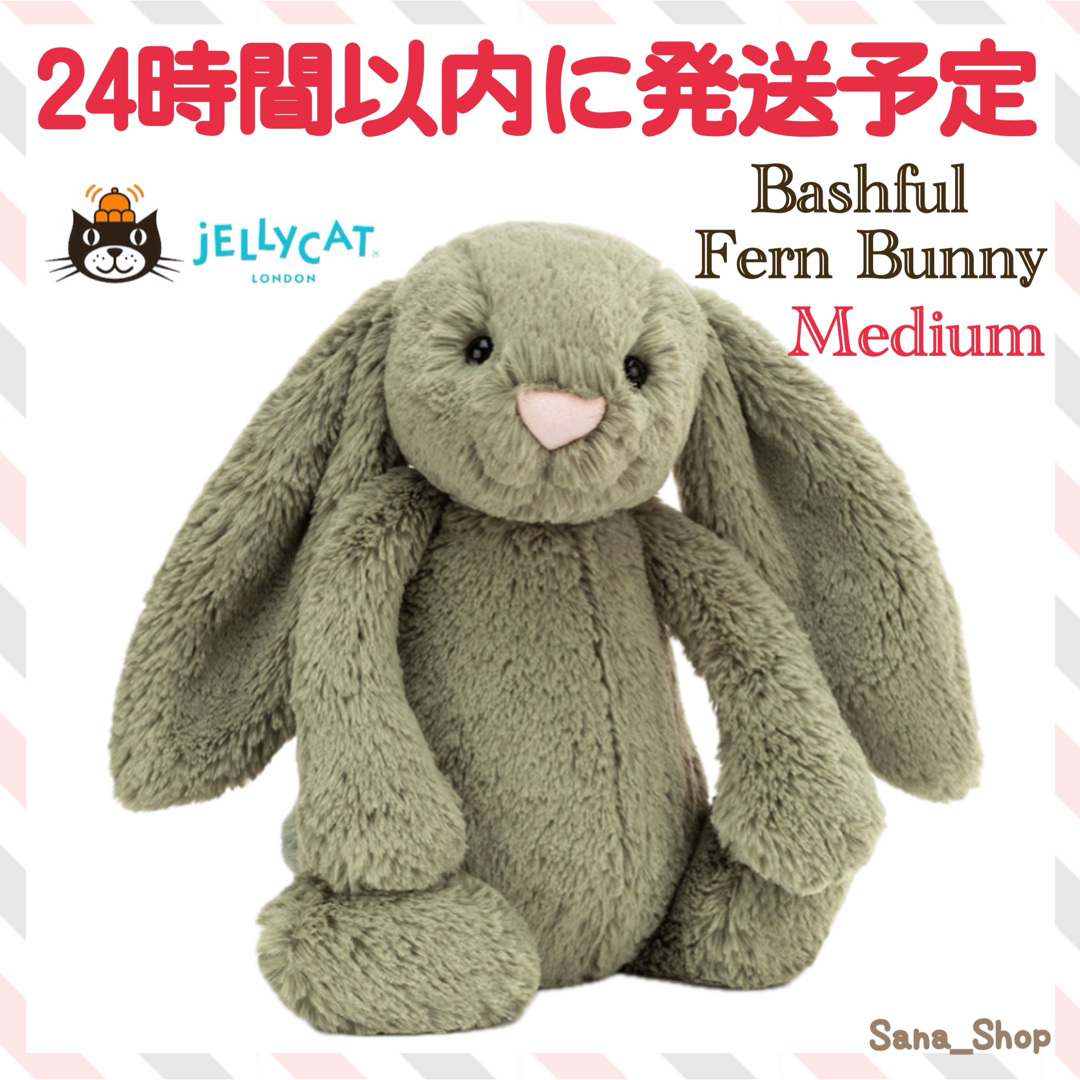 JELLY CAT - 廃盤 新品 ジェリーキャット Bashful Fern Bunny Mediumの