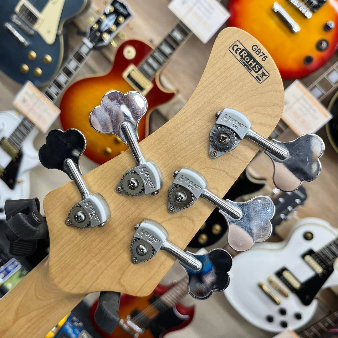 11080】CORT GB75 5弦べース アッシュボディ ホワイト