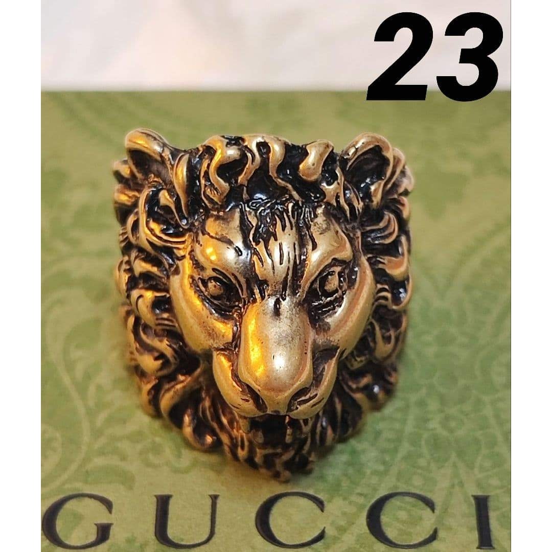 GUCCI - 新品 未使用 GUCCI グッチ ライオンヘッド リング 指輪 23号