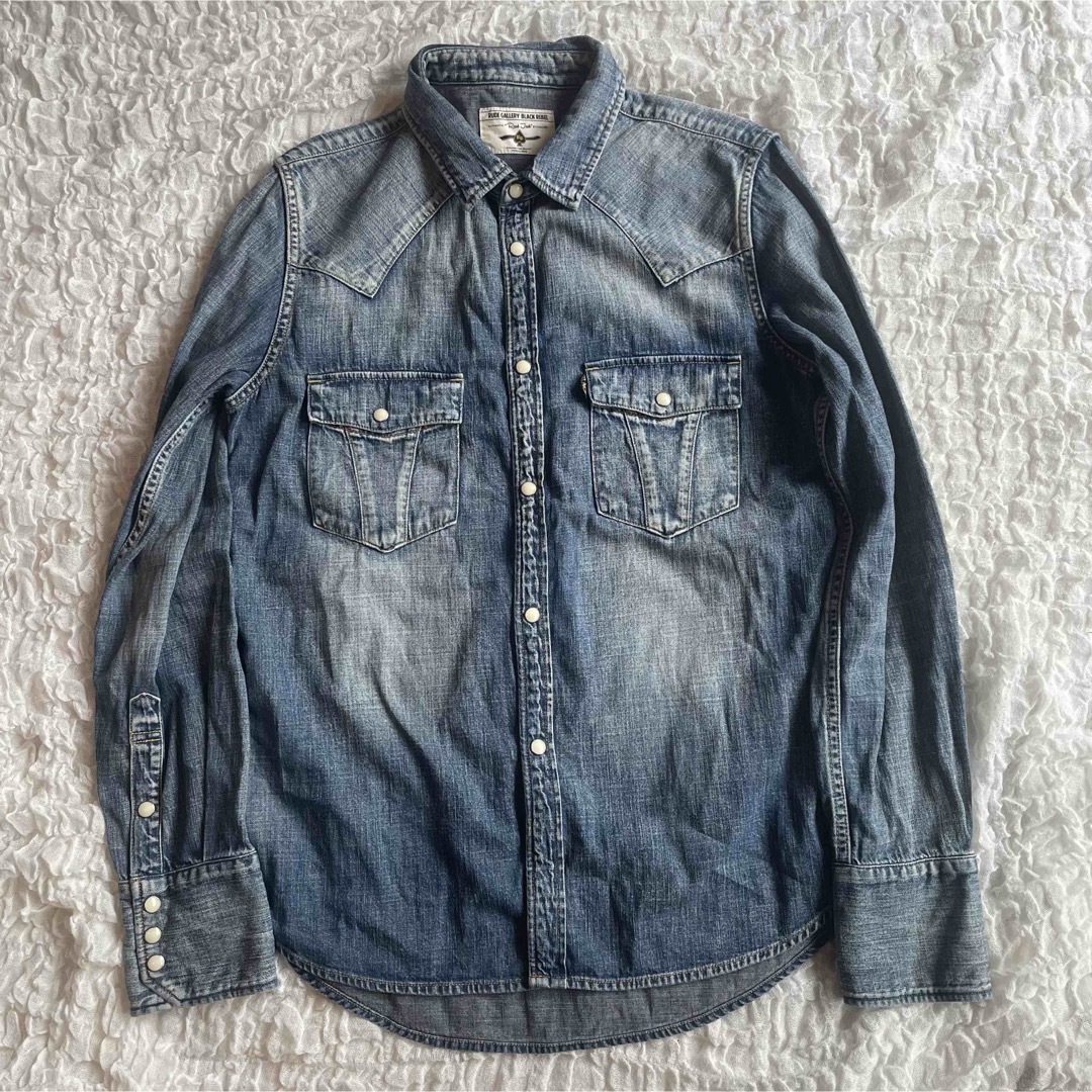 ルードギャラリー ダークブルー デニムシャツROAD JACK DENIM SHIRT
