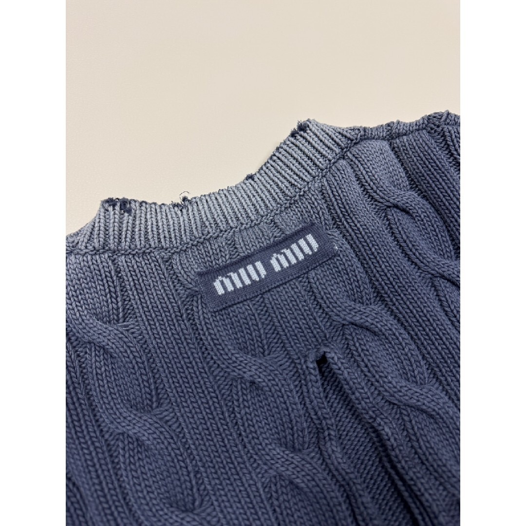 MIU MIU - miumiu ミュウミュウ クロップド ニット 38 g-dragon着用の