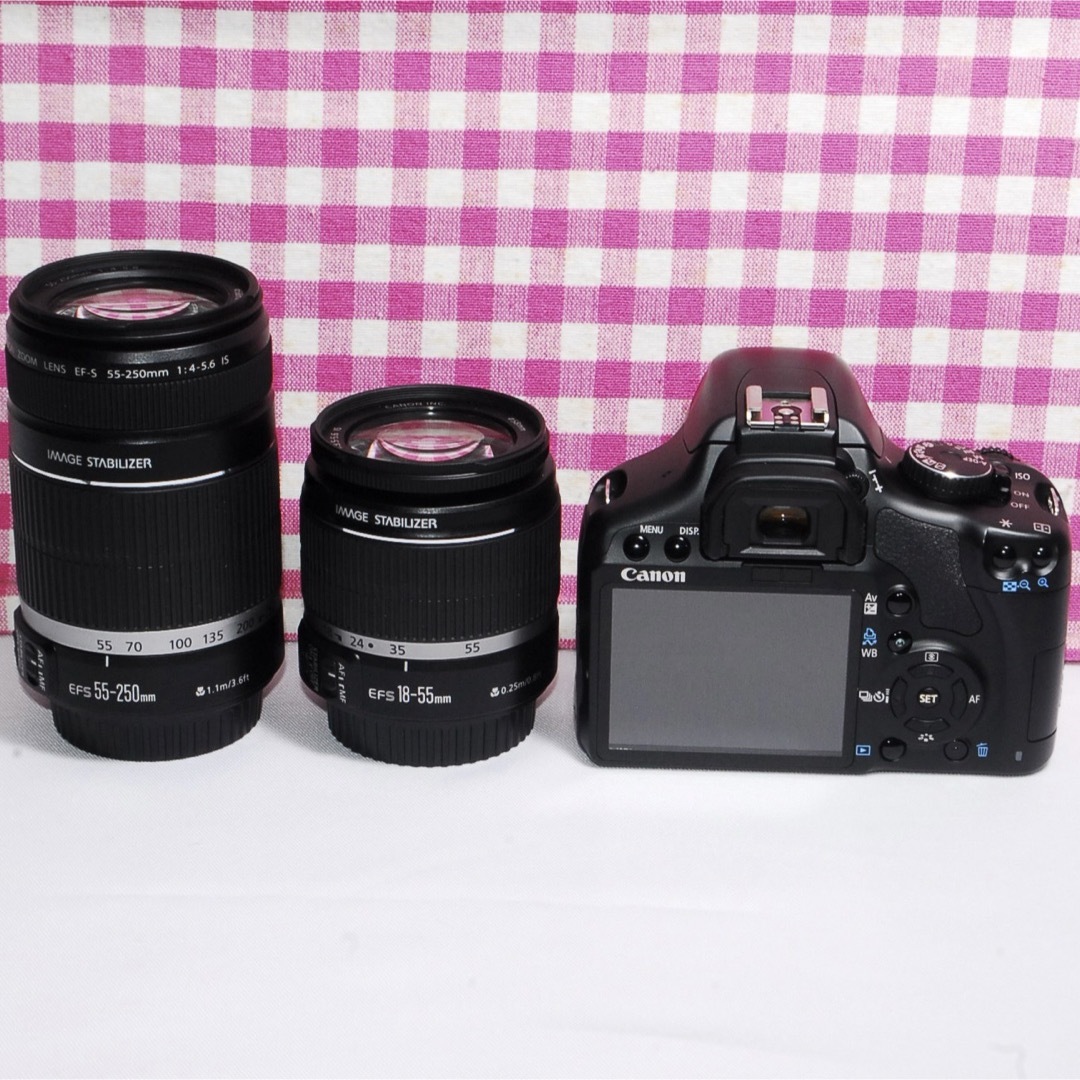 ☆思い出を綺麗に残そう☆Canon kiss x2一眼レフ ダブルズームキット