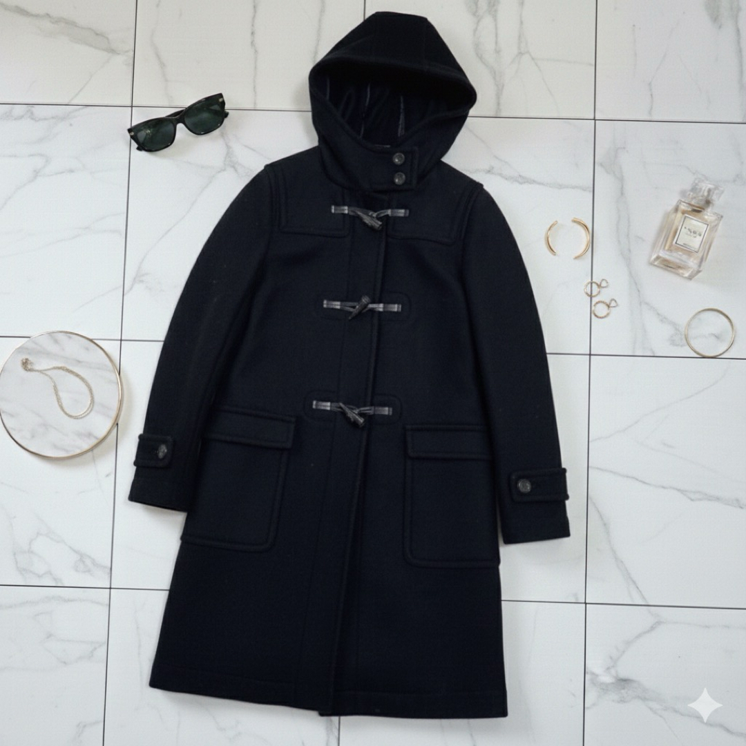 23区 - 23区 ダッフルコート イタリア生地 トグル ウール ブラック