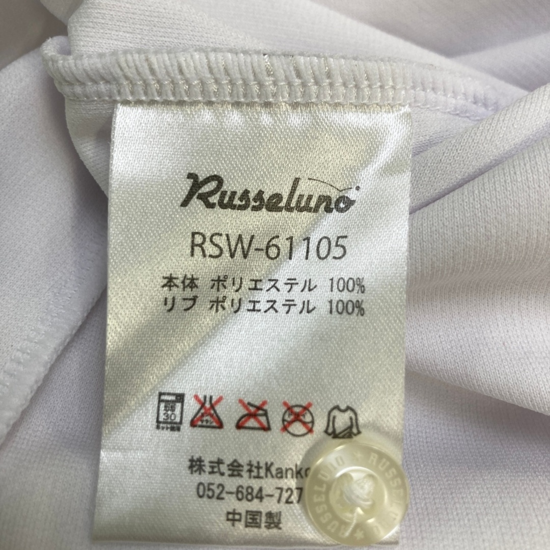 サイズ：1 RUSSELUNO ラッセルノ 半袖ポロシャツ ホワイト系