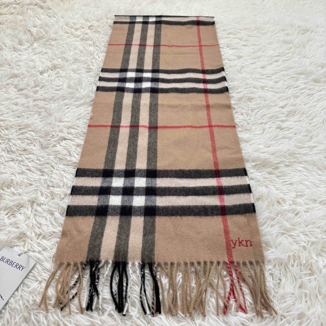 BURBERRY - 【未使用】バーバリー ノバチェック カシミヤ100 マフラー