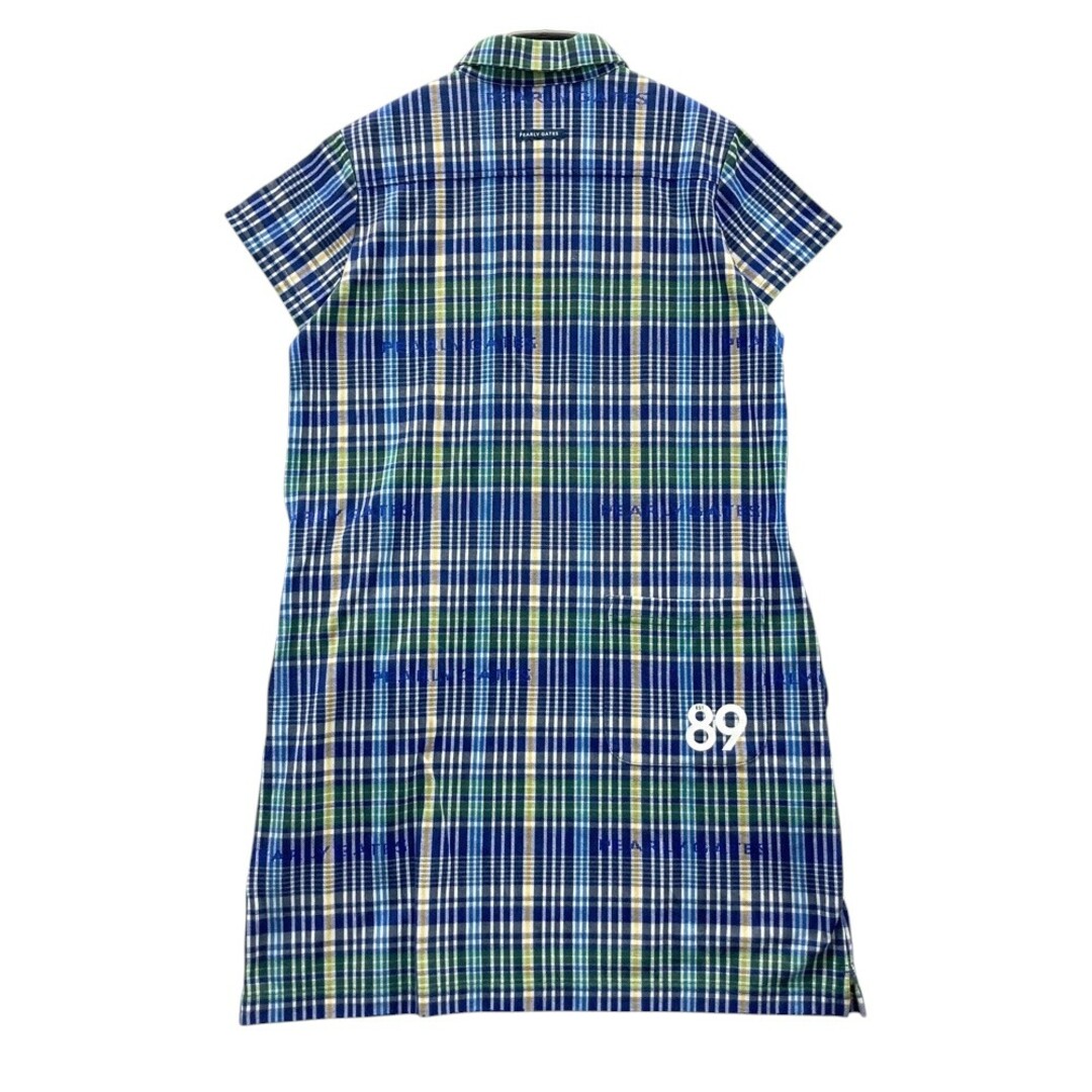 サイズ：1 PEARLY GATES パーリーゲイツ 半袖ワンピース チェック柄