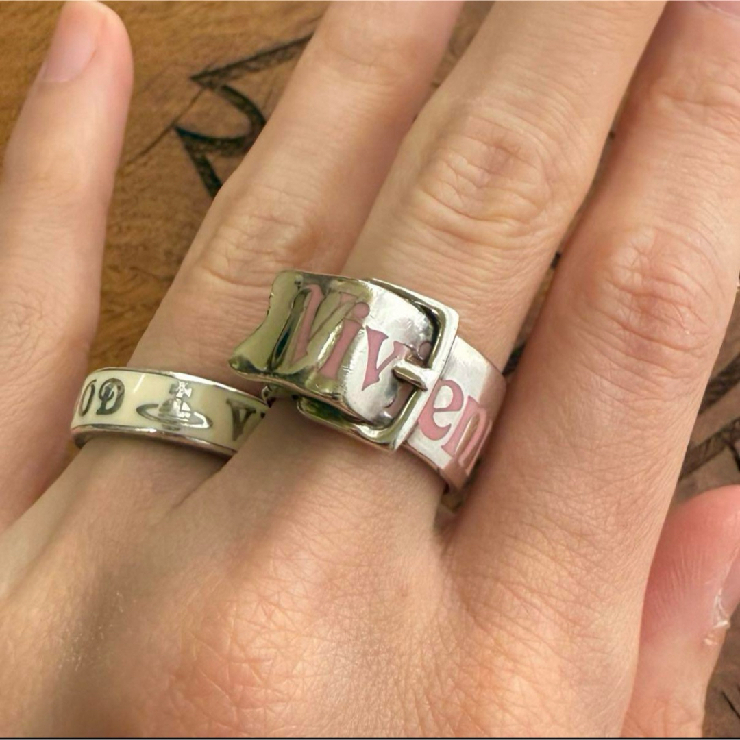 Vivienne Westwood - 希少旧型ピンクVivienneWestwood ベルトリングXS