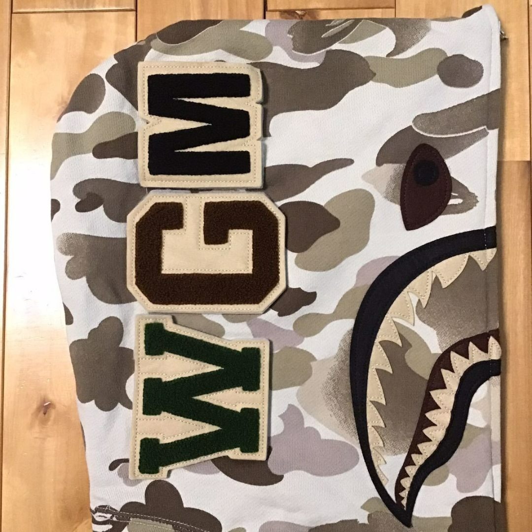 A BATHING APE - BAPE グラデーションカモ シャーク パーカー a