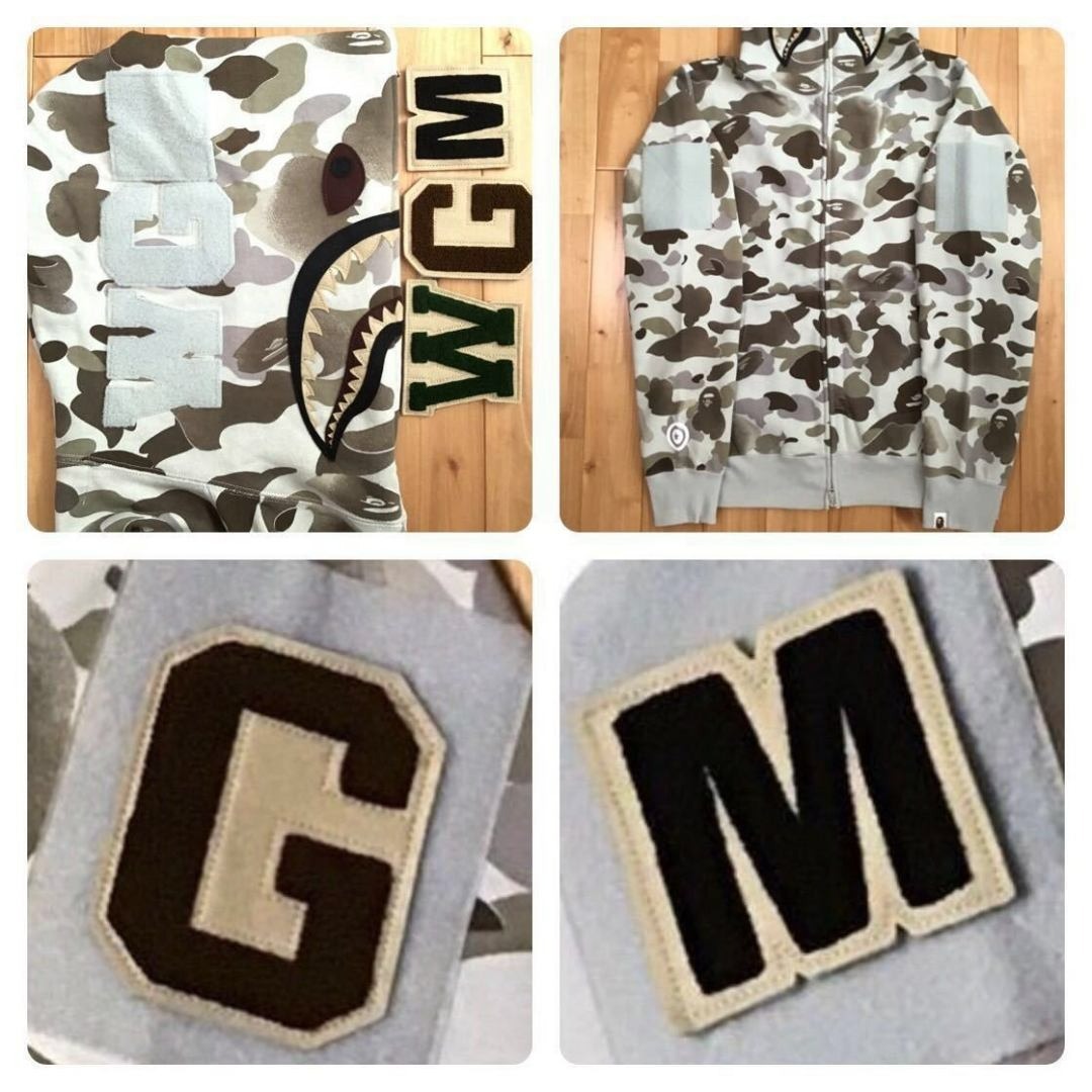 A BATHING APE - BAPE グラデーションカモ シャーク パーカー a