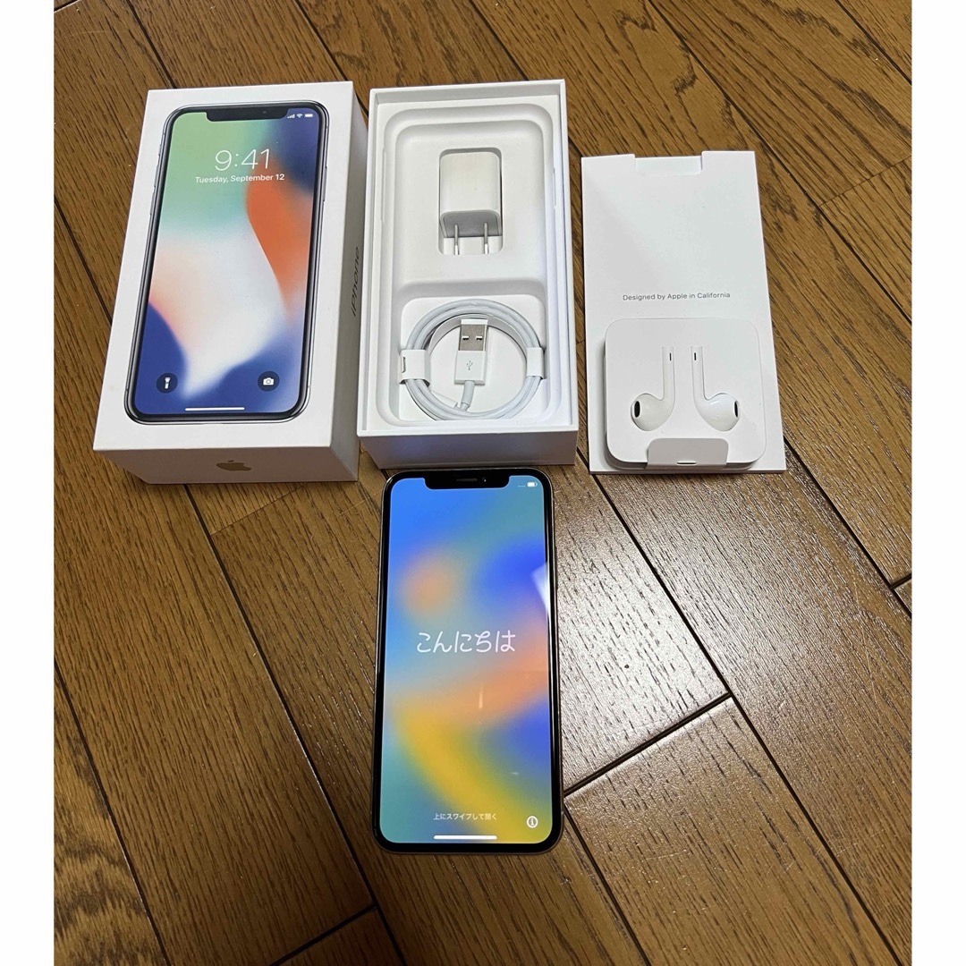 Apple - 【美品】iPhoneX本体 SIMフリー バッテリー90% 256GBの通販 by