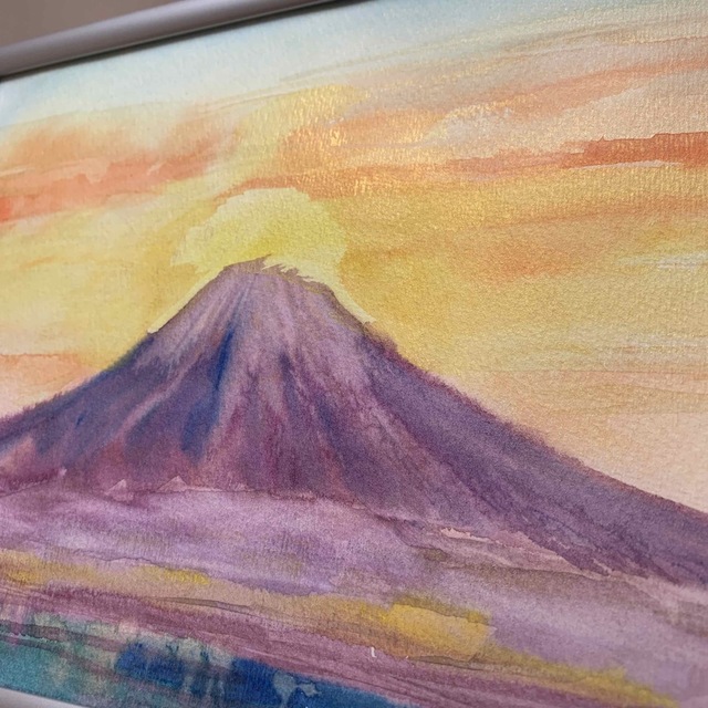 開運絵画 金運絵画 ダイヤモンド富士 金運アップ 富士山 商売繁盛 金運