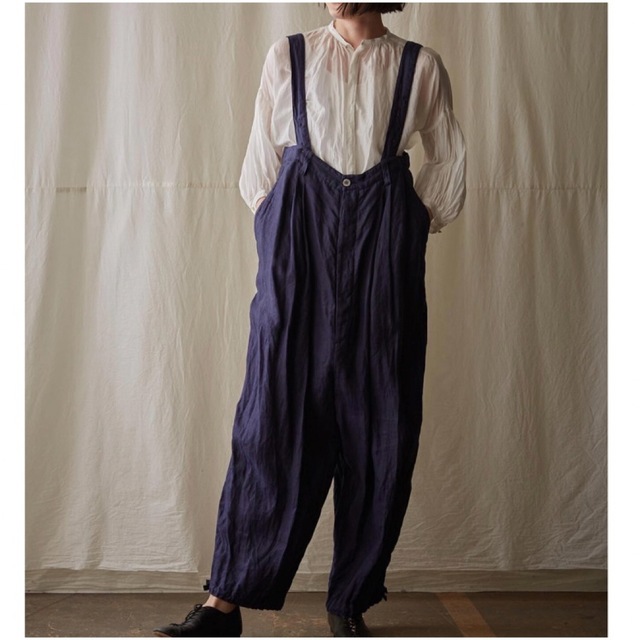 suzuki takayuki - suzuki takayuki リネンサロペット ネイビー 02