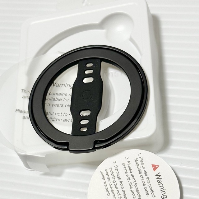Apple - 未使用品！ EWA ewa エワ リング マグネット MagSafe ブラック