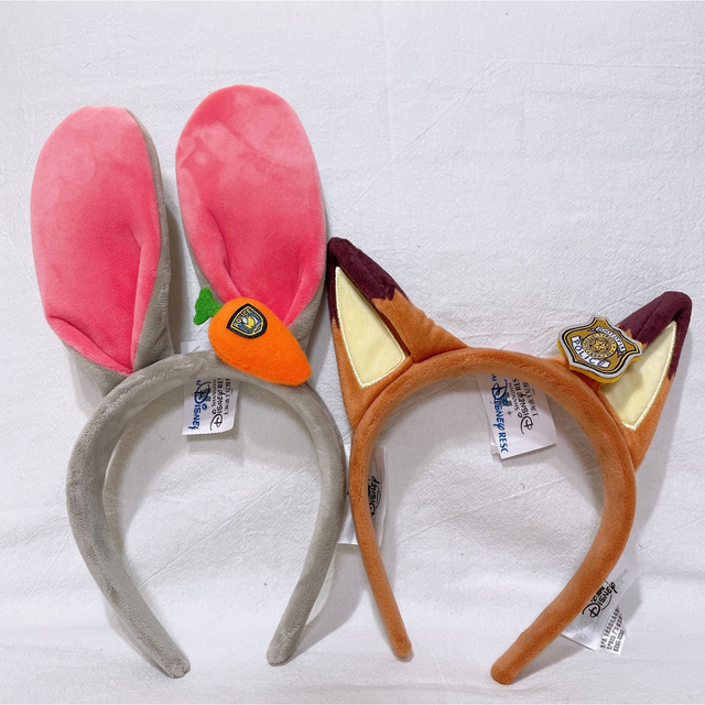 正規品❣️上海ディズニー ズートピア ニックとジュディ カチューシャ2