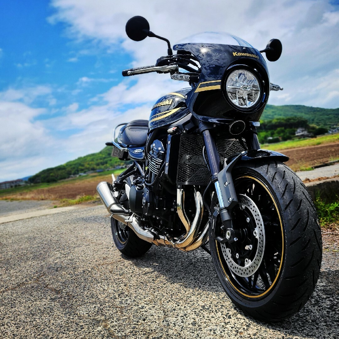 カワサキ - w800流用 z900rs純正ショートミラーの通販 by お小遣い