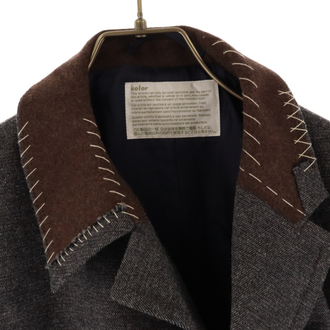 kolor - kolor カラー 19AW ラギットサージアシンメトリー コート